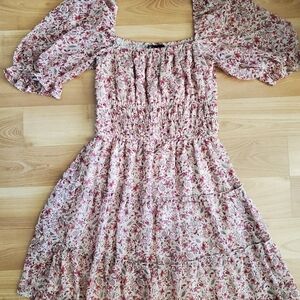 Trixxi Pink Floral Mini Dress